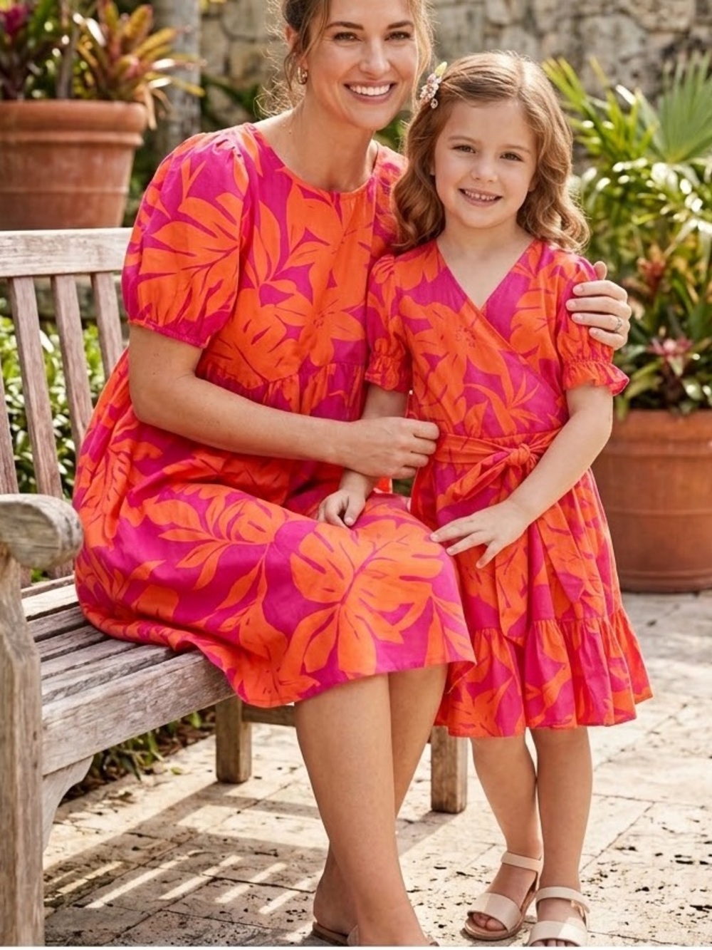 GB Mommy and me matching dresses Women’s size small, little girls size 6X